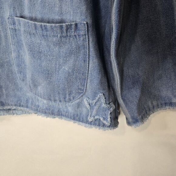 La Jabalcuza Artsy Handmade Denim Jacket Boho - Picture 2 of 7